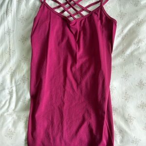 Women's Pink Strappy Top